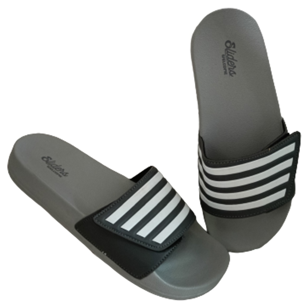 Grey hot sale mens sliders